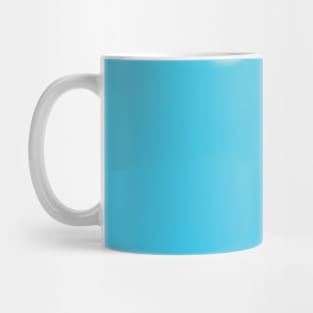 Aqua to Turquoise Blue Ombre Fade Sunset Gradient Mug